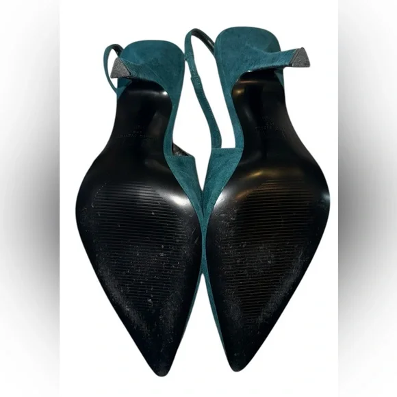 Marc Fisher Emerald Green Suede Heels Sleek Design💕 - Picture 4 of 6